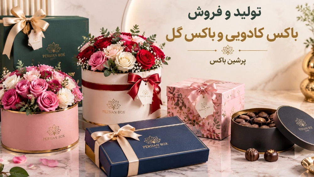 تولید و فروش باکس کادویی و باکس گل در تهران